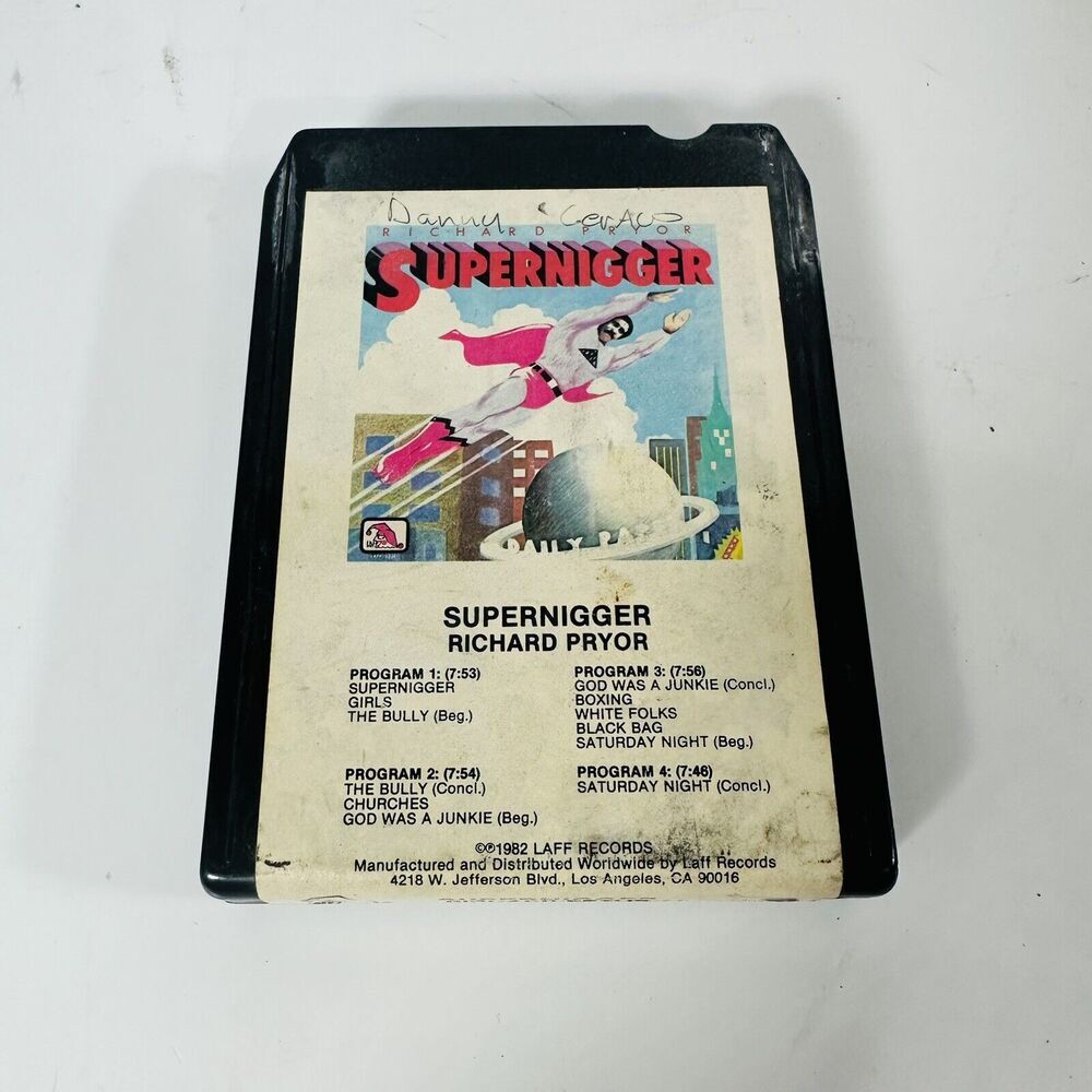 SUPER RARE!! RICHARD PRYOR: Supernigger Eight 8-Track ’82 Laff Comedy